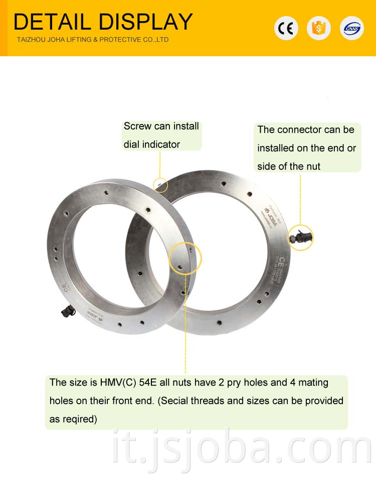 Locknuts in alluminio ad alta precisione con giuntura